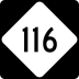 North Carolina Highway 116 marker