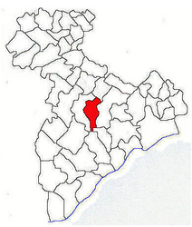 Location in Giurgiu County