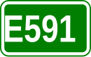 Zeichen der Europastraße 591