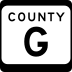 County Trunk Highway G marker