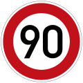 274-59 zulässige Höchstgeschwindigkeit 90 km/h