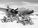 No. 22 Squadron aircrew and ground crew preparing for a sortie in October 1944