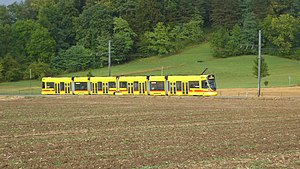 Tango der Baselland Transport (BLT) bei Ettingen