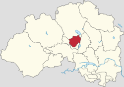 Location of Chengbei Subdistrict within Changping District