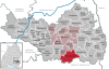 Lage der Gemeinde Eberhardzell im Landkreis Biberach