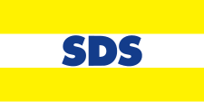 Flag of the Slovenian Democratic Party