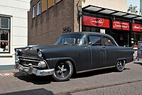 1955 Ford Mainline Tudor Sedan (with after-market wheels)