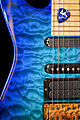 Jackson PC-1 Chlorine Blue guitar body detail