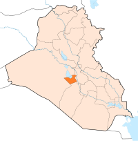 Location of محافظہ کربلا