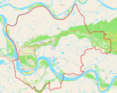 Mapa konturowa Chanty-Mansyjska, blisko centrum na lewo znajduje się punkt z opisem „HMA”