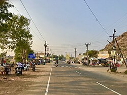 Amaravathi Road in Village