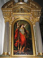 Erzengel Michael in der Antoniuskirche in St. Ulrich in Gröden