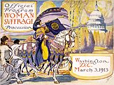 Program for the woman suffrage parade