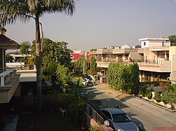 Straßenszene in Panchkula