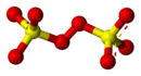 Struttura 3D a sfere del dicatione perossodisolfato