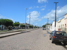 Hoofdstraat in Sapé