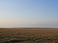 Semi-aride Steppe im Westen Kasachstan zu Frühlingsbeginn