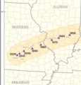 Image 25The population center for the United States has been in Missouri since 1980. As of 2020, it is near Interstate 44 in Missouri as it approaches Springfield. (from Missouri)