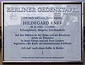 Berliner Gedenktafel für Hildegard Knef, Leberstraße 33