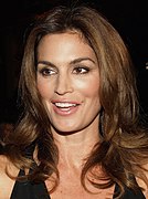 Cindy Crawford met een schoonheidsvlek