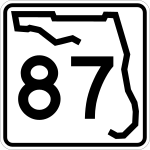 Straßenschild der Florida State Road 87