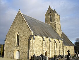 The church in Saint-Martin-d'Aubigny