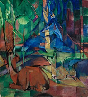 Rehe im Walde II (Franz Marc)