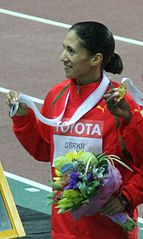 Hasna Benhassi gewann Silber mit neuem Landesrekord