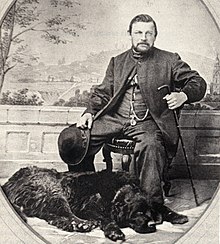 Heinrich Essig mit Hund