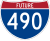 Future Interstate 490 marker