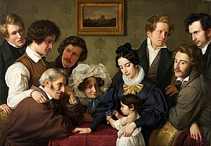 Der Schadow-Kreis (Julius Hübner, Eduard Bendemann, Theodor Hildebrandt, Karl Ferdinand Sohn, Wilhelm von Schadow)