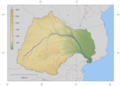 Limpopo River with topography