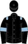 Black, light blue epaulets and armlets