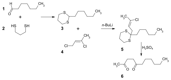 Synthese von 2,5-Undecandion aus Heptanal