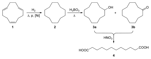 Synthese van 1,12-dodecaandizuur