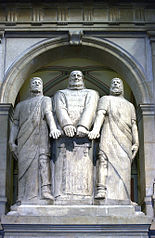 Die drei Eidgenossen im Bundeshaus in Bern