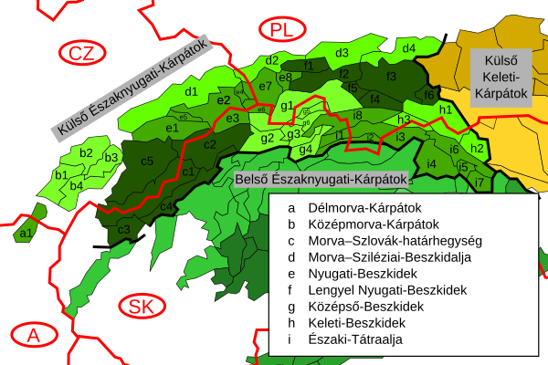 Az Északnyugati-Kárpátok külső vonulata