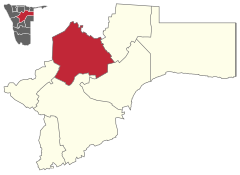 Karte Otavi (Wahlkreis) in Namibia