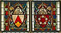 Kirchenfenster mit Wappen von Gregor Rainer und Wolfgang I. Lenberger