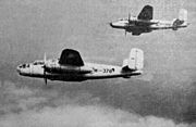 1950'lerde AURI'nin B-25 Mitchell bombardıman uçakları
