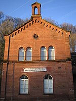 ehem. Bahnhof Bronnbach (Tauber) und heutiger Haltepunkt Kloster Bronnbach (2008)