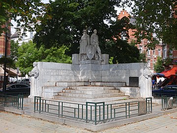 World War I memorial on the Boulevard du Jubilé/Jubelfeestlaan