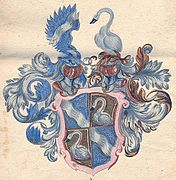 Wappen der Furttenbach aus dem Wappenbrief Kaiser Karls von 1548