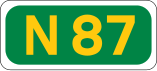 N87 road shield}}