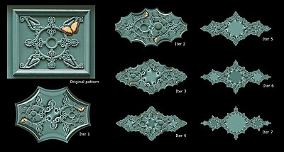 7 iterations of the Inverse Julia transform