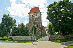 Die Pfarrkirche in Kalinowo (Kallinowen/Dreimühlen)