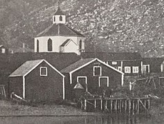 View of the old church in Kjelvik