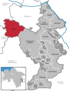 Lage der Gemeinde Lehre im Landkreis Helmstedt