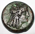 Kleopatra I. als Isis auf Münze des Ptolemaios V. Epiphanes, Szaivert/Sear 8061