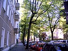 Blick in den Rettigweg von der Ecke Gaillardstraße